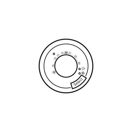 Enjoliveur Céliane - thermostat fil pilote / CPL - blanc