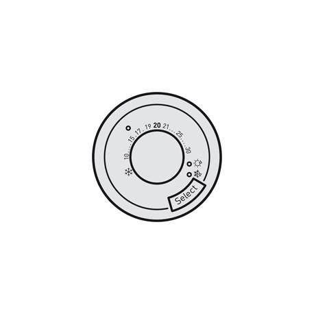 Enjoliveur Céliane - thermostat fil pilote / CPL - titane