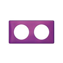 Plaque Céliane - Métal - 2 postes - Violet Irisé