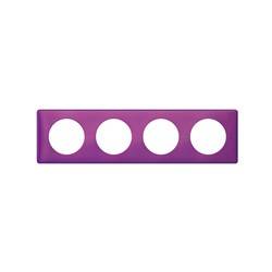Plaque Céliane - Métal - 4 postes - Violet Irisé